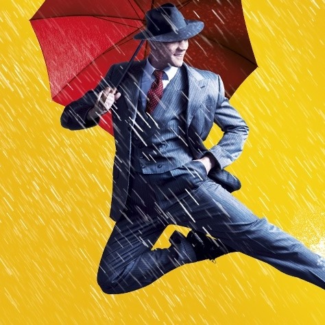 Poster for MHS 2019-2020 musical titled Singing in the Rain.