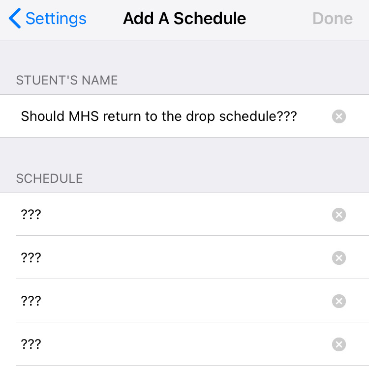 Should MHS Return to the Drop Schedule in the Fall?