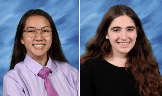 Valedictorian Lain Brewer (left) and Salutatorian Allison Hecht (right).