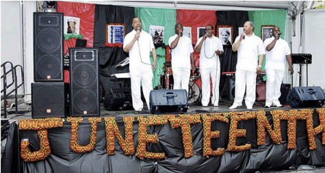 Performers from ArtsWestchester celebrate Juneteenth in White Plains.