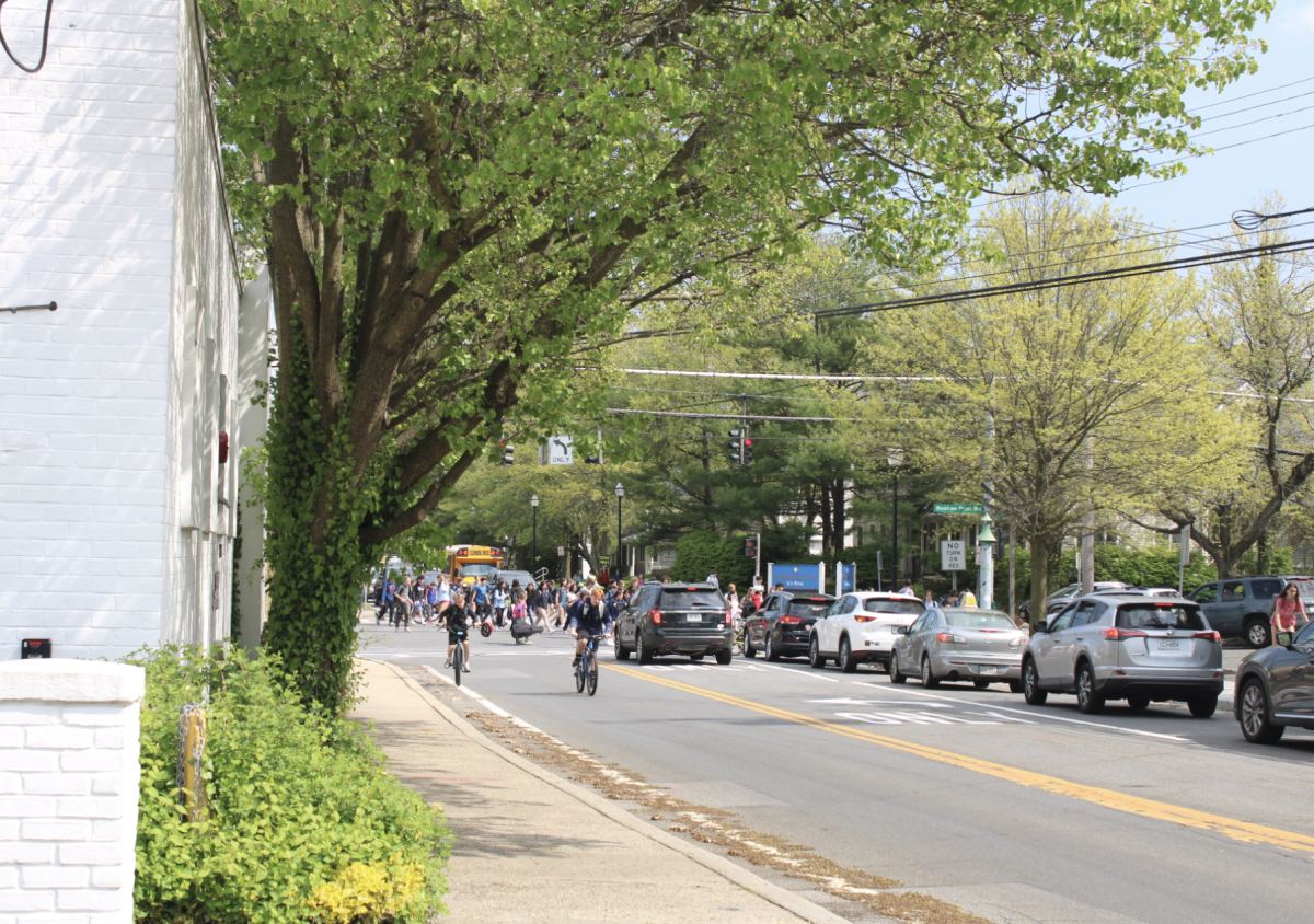 A street in Larchmont-Mamaroneck commonly used by students in their daily commutes. 