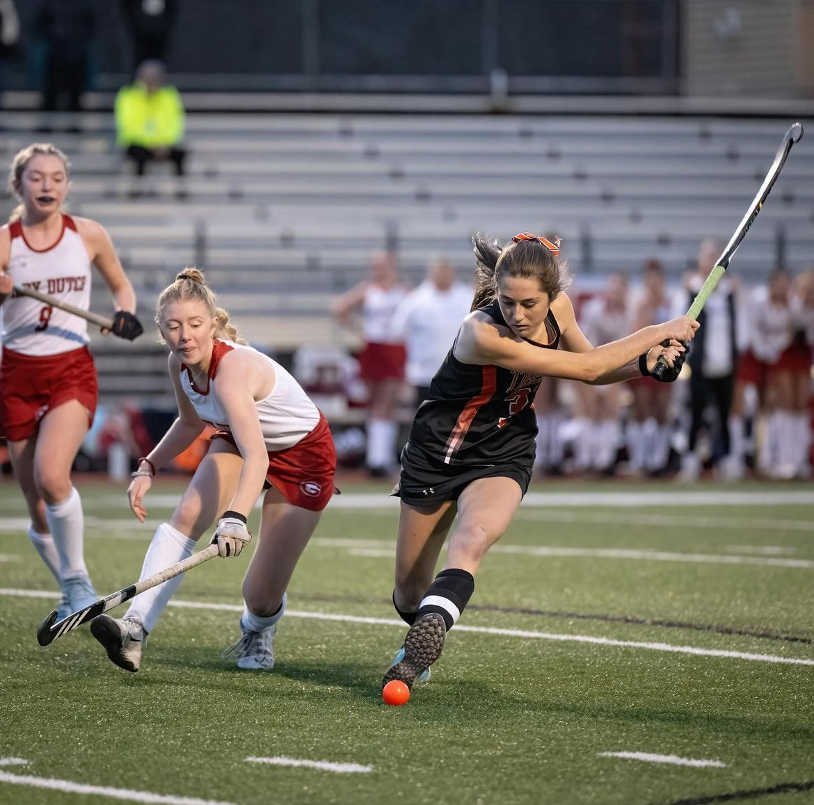 Senior and Johns Hopkins Commit Catherine D’Arcy led the tigers to victory. 