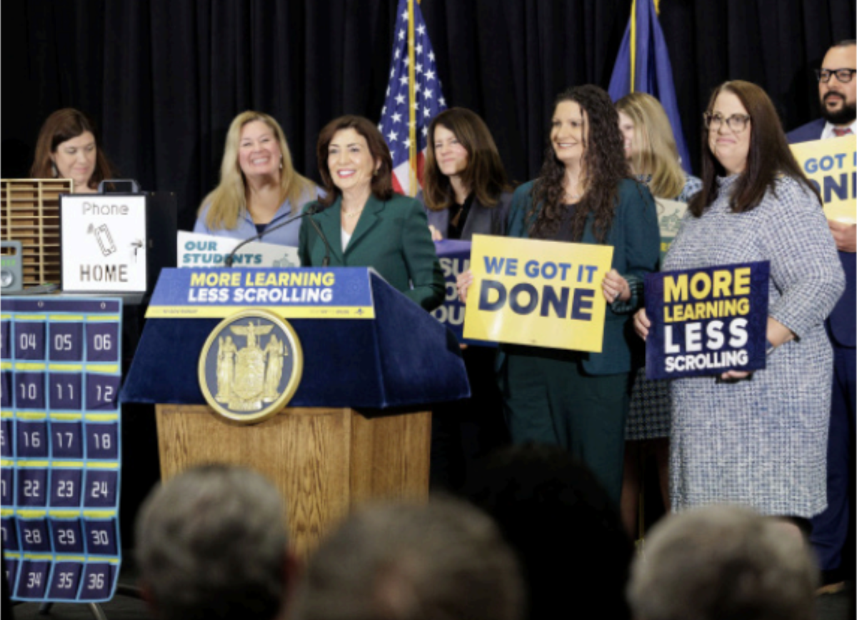 Governor Hochul announces New York’s classroom phone ban.