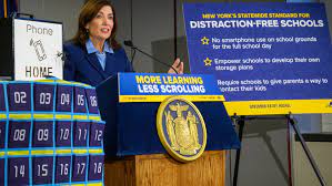Govenor Hochul announces New York’s classroom phone ban.