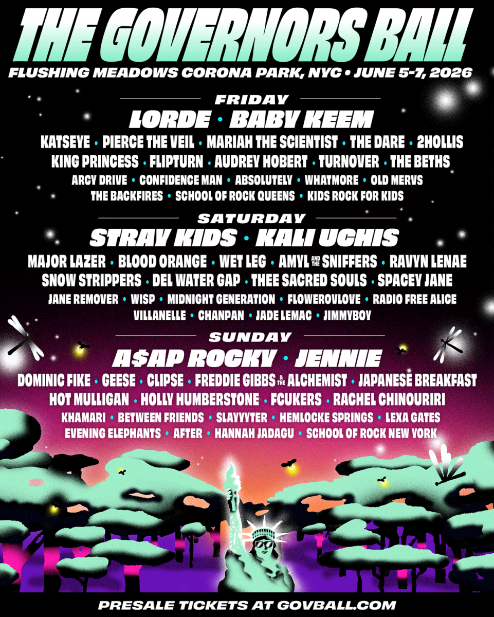 The 2026 Gov Ball lineup.