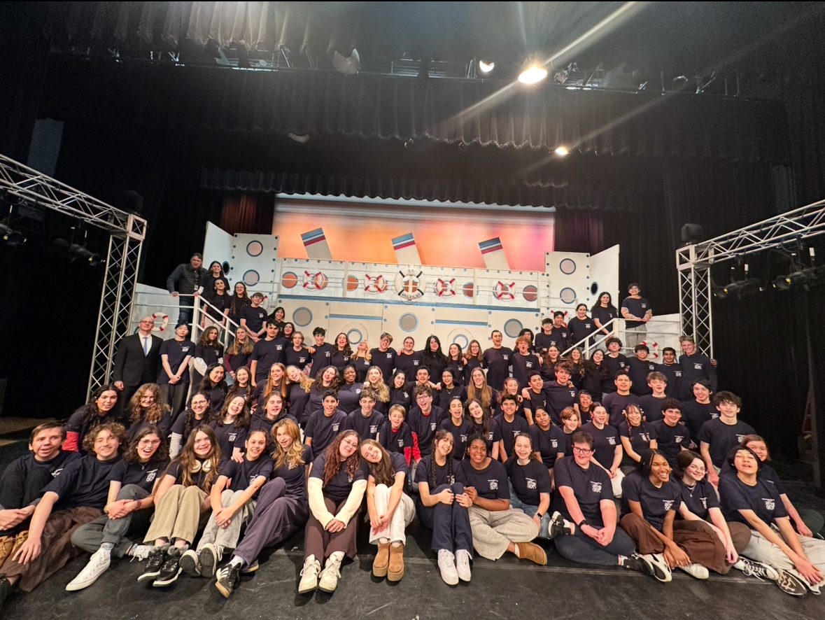 The cast and crew of Anything Goes.