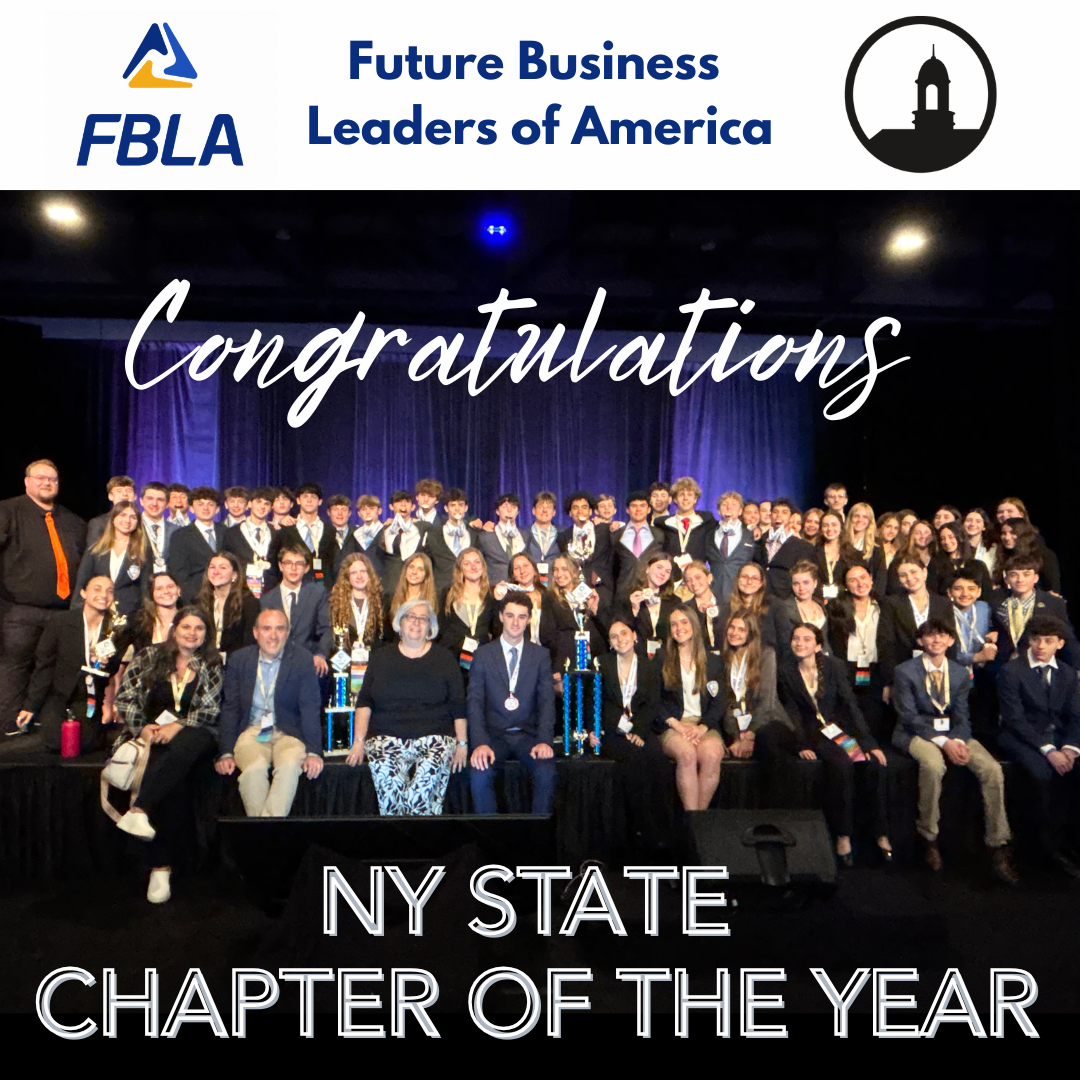MHS's FBLA take a group photo after winning numerous awards in Rochester