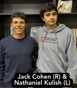 Valedictorian Cohen and Salutatorian Kulish